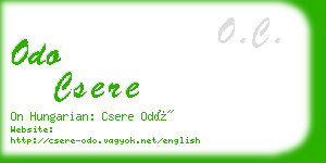 odo csere business card